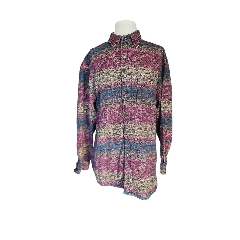 Vintage The Territory Ahead 90s Southwest Shirt Mens L Multicolor Heavyweight